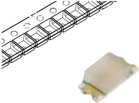 SML-D12V8WT86, LED; SMD; 0603; red; 16?40mcd; 1.6x0.8x0.55mm; 2.2V; 20mA; 54mW