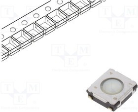 EVQQ2Y01W, Микропереключатель TACT, SPST, Пол: 2, 0,02A/15ВDC, SMT, нет, 3,5Н