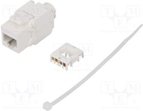 LOG-NK4004, Гнездо, RJ45, PIN: 8, Кат: 6a, Keystone, не экранированный, IDC