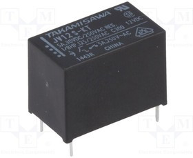 JV-12S-KT, Реле: электромагнитное, SPST-NO, Uобмотки: 12ВDC, 5A/250ВAC, 5А