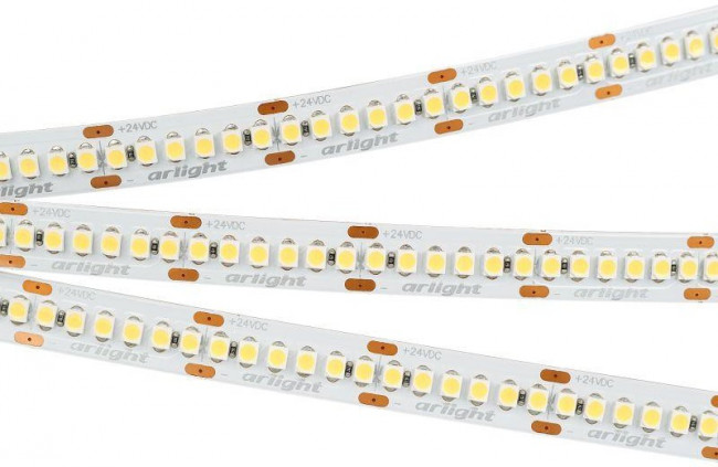 Лента светодиодная RT-A240-10mm 24V Day 4000К 19.2Вт/м IP20 3528 открыт. (уп.5м) Arlight 017431(2)