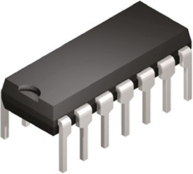 CD74HCT32E, Quad 2-Input OR Logic Gate, 14-Pin PDIP