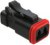 AT06-2S-MM01BLK, Conn Housing PL 2 POS Crimp ST Cable Mount Black Automotive