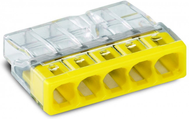 Клемма WAGO 2273-205 (5Х2,5мм2 без пасты) уп. (100шт) Клемма WAGO 2273-205 (5Х2,5мм2 без пасты) уп. (100шт)