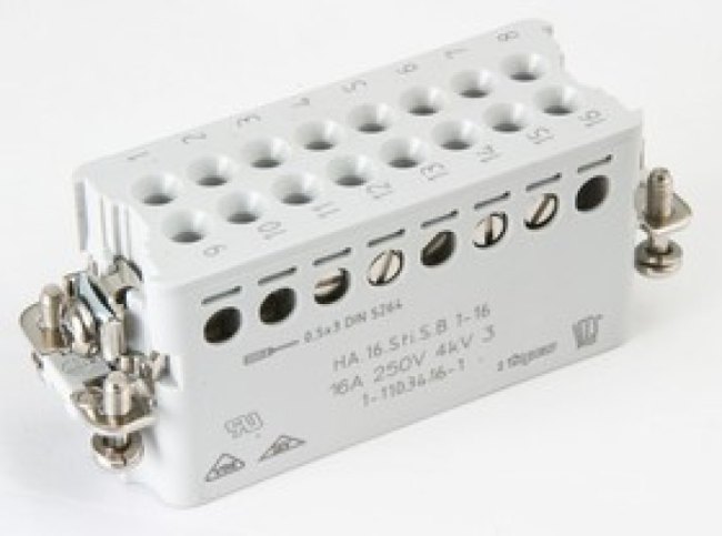 1-111196-6, Headers &amp; Wire Housings 100P RECEPTACLE