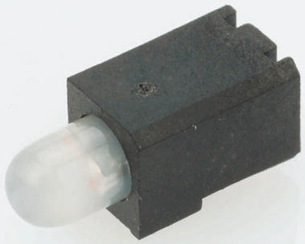 L-1387QMP/1EGW, Светодиод 3,4мм с держателем/красный/ 625нм/8-30мкд/ - зеленый/568нм/ 10-20мкд/белый матовый/70°