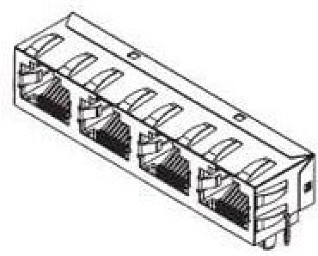 44248-0086, Modular Connectors / Ethernet Connectors RA 8/8/4 RJ45 low profile 44248-0086, Modular Connectors / Ethernet Connectors RA 8/8/4 RJ45 low profile