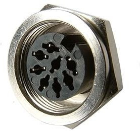 SD-40LS, Circular DIN Connectors DIN, 3P jack, straight, panel mount, locking SD-40LS, Circular DIN Connectors DIN, 3P jack, straight, panel mount, locking