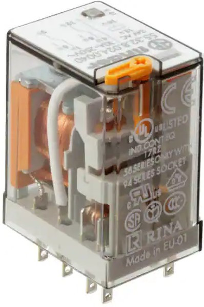 55.32.8.230.0040, Реле 2 переключ. 230VAC, 10A/250VAC DPDT