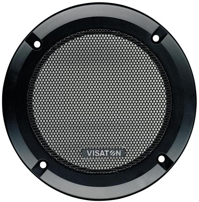 GRILLE 10 RS, Speakers &amp; Transducers Protective grille: black painted metal, Decoration ring: black plastic