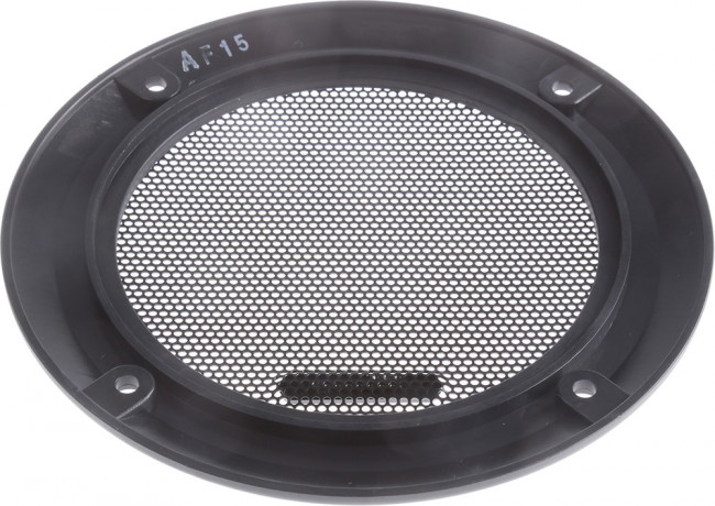 GRILLE 10 RS, Speakers &amp; Transducers Protective grille: black painted metal, Decoration ring: black plastic