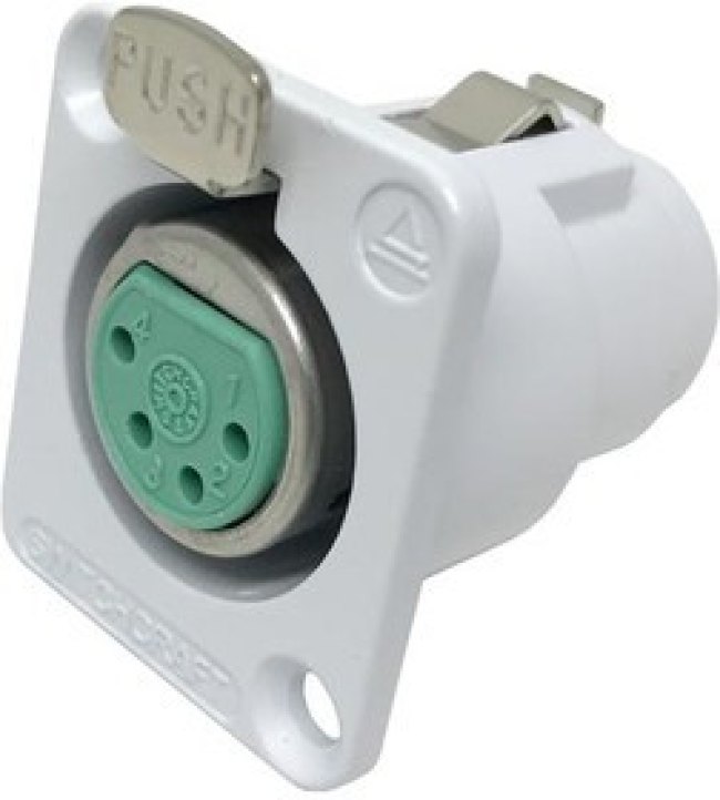 DE4FW, XLR Connectors DE 4 POS FEM PANEL