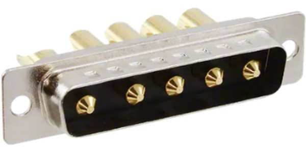 680M5W5103L401, D-Sub Mixed Contact Connectors STD POWER-D 5W5 40A MALE SOLDER 680M5W5103L401, D-Sub Mixed Contact Connectors STD POWER-D 5W5 40A MALE SOLDER