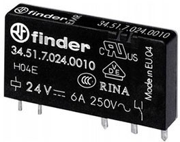 34.51.7.005.0010, Реле 5VDC 1 Form C 6А