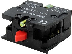 ZB2-BE102, Сменная контактная группа для переключателей , OFF-(ON)-NC, 3 А, 240 В, красный цвет толкателя