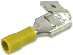 STPBDV5, 6.35mm Crimp Terminal Multi Stack Disconnector, Yellow 100 Pack