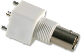 1-1337541-0, Разъем РЧ / Коаксиальный, BNC Коаксиальный, Прямое Гнездо, Пайка, 50 Ом, Латунь