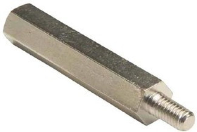 R30-3003502, Стойка, Латунь, M3, Шестигранная Штыревая-Гнездовая, 35 мм, 41 мм R30-3003502, Стойка, Латунь, M3, Шестигранная Штыревая-Гнездовая, 35 мм, 41 мм