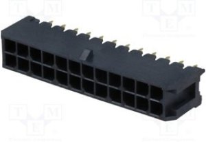 10127721-242LF, Гнездо; провод-плата; "папа"; Minitek Pwr 3.0; 3мм; PIN: 24; THT; 5А 10127721-242LF, Гнездо; провод-плата; "папа"; Minitek Pwr 3.0; 3мм; PIN: 24; THT; 5А
