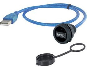 1310-1032-02, Panel Contact USB 2.0 A 1m