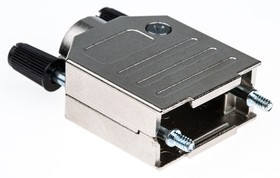 AMET-09 RS, AMET Series Zinc D Sub Backshell, 9 Way, Strain Relief