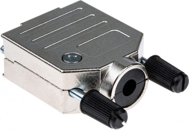 AMET-09 RS, AMET Series Zinc D Sub Backshell, 9 Way, Strain Relief