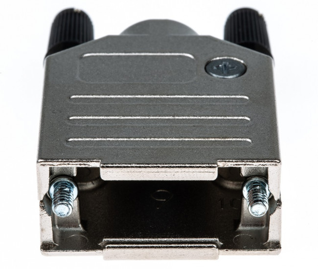 AMET-09 RS, AMET Series Zinc D Sub Backshell, 9 Way, Strain Relief