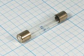 Предохранитель 8x50, ток 1,0 А, стекло, номинальное напряжение 250 В, ВПТ6-33