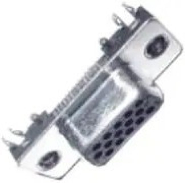33DSMT1-E15SNCT, D-Sub Mixed Contact Connectors 15P HI DENSITY DSUB FEMALE R/A SMD