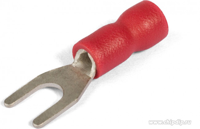 47484, Наконечник кабельный вилочный изолированный НВИ 1.5-4 серия ПРОФИ (КВТ) 47484, Наконечник кабельный вилочный изолированный НВИ 1.5-4 серия ПРОФИ (КВТ)