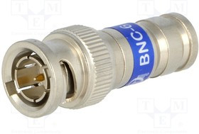 PCT-BNC6, Вилка, BNC, "папа", 75Ом, RG6, компрессионный