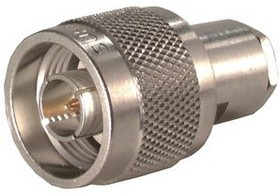 11_N-50-7-5/133_NE, RF Connector, N-Type, Brass, Plug, Straight, 50Ohm, Solder Terminal, Clamp Terminal