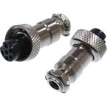 1-565-6, Разъем MIC-12 6 контактов гнездо металл на кабель