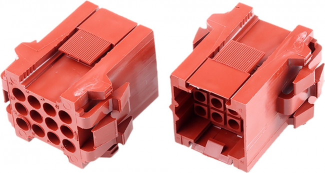 207018-1, Conn Housing RCP 12 POS 5mm Crimp ST Cable Mount Black Package