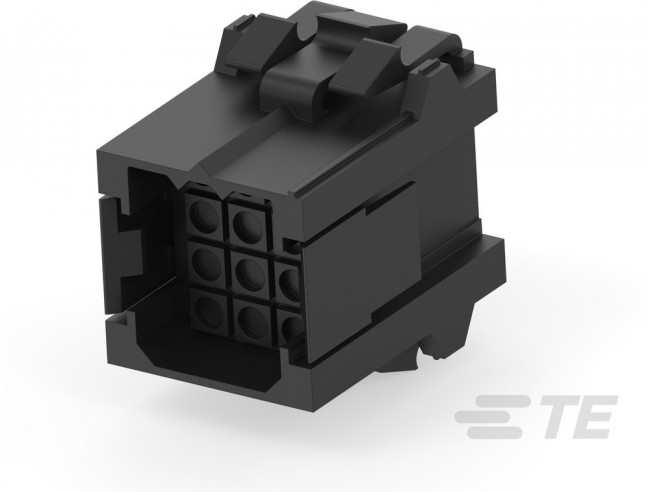 207018-1, Conn Housing RCP 12 POS 5mm Crimp ST Cable Mount Black Package