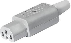 3-122-692, IEC CONN C15, 15A, 250VAC, SCREW, CABLE