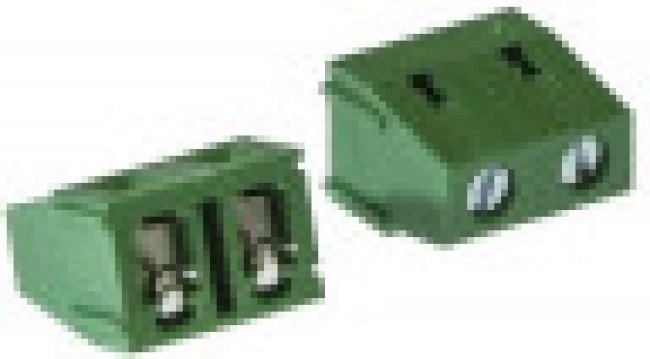 DG128-7.5-02P-14-00A(H), (DG128-7.5-02P-14-00ZH), Винтовой клеммный блок c рельефной обоймой, 2 контакта шаг 7.5мм зеленый