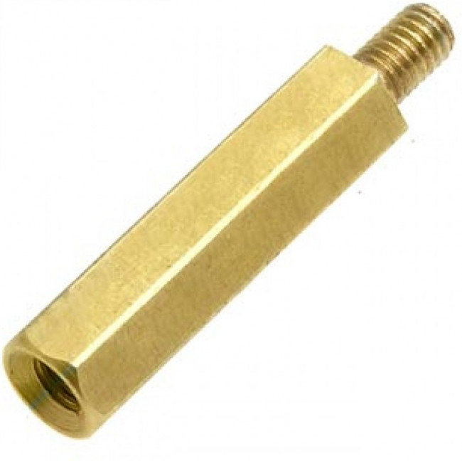 PCHSN-18, Стойка для печатных плат, шестигр., латунь, М3, 18 мм