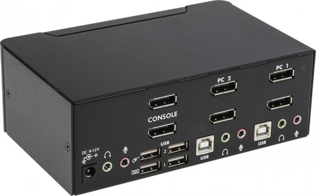 SV231DPDDUA, 2 Port Dual Monitor USB DisplayPort KVM Switch, 3.5 mm Stereo 2560 x 1600 Maximum Resolution