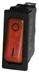 MP004416, Клавишный переключатель, 0 I Mark, SPST, С Подсветкой, Панель, Красный