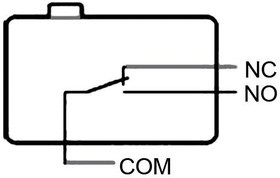 VX5-1A2, Микропереключатель, Миниатюрный, Контактный Плунжер, SPDT, Пайка, 5 А