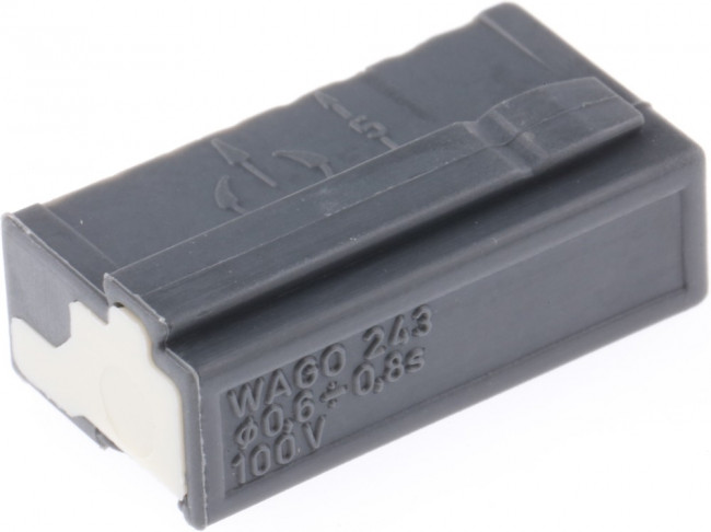 Micro junction box terminal, 8 pole, 0.6-0.8 mm², clamping points: 4, dark gray, clamp connection, 6 A Micro junction box terminal, 8 pole, 0.6-0.8 mm², clamping points: 4, dark gray, clamp connection, 6 A