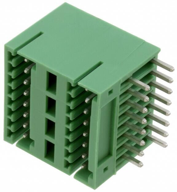 1894862, Conn Shrouded Header (4/4 Sides) HDR 16 POS 2.5mm Solder RA Thru-Hole