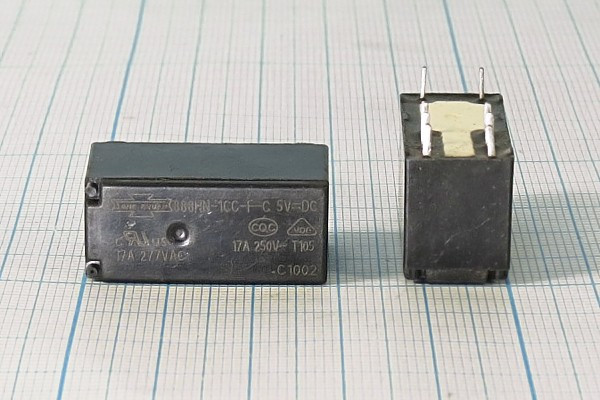 Реле 5В, 888HN-1CC-F-C, 1x17A,250V; №7630 реле 5В\888HN-1CC- F-C\1x17A,250V