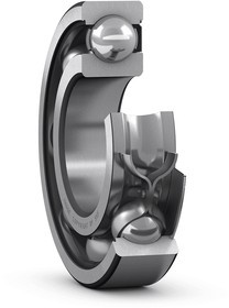 6006-Z Single Row Deep Groove Ball Bearing- One Side Shielded 30mm I.D, 55mm O.D