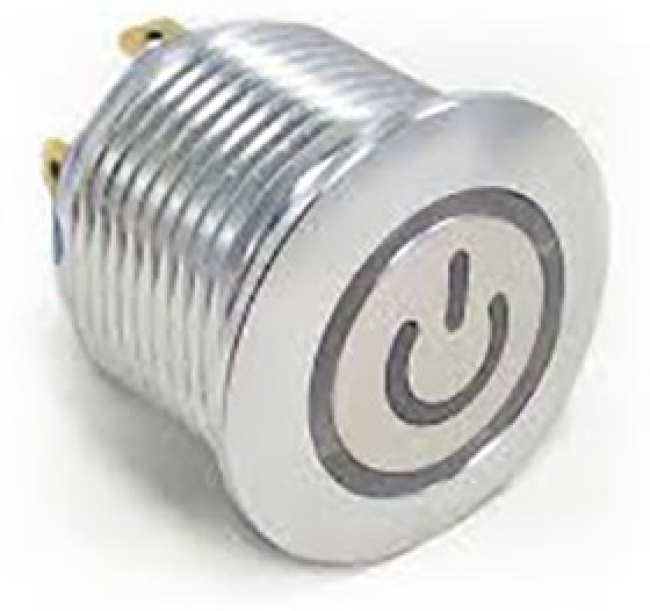 AV1921P612Q04, Pushbutton Switches AV19 DPL 3A POWER LED GREEN 12V