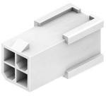 4282-3-04-D, Conn Housing PL 4 POS 4.2mm Crimp ST Cable Mount White Bag