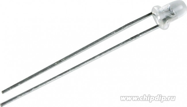 L-34SF7C, Инфракрасный светодиод 3мм 850нм прозрачный корпус 50°