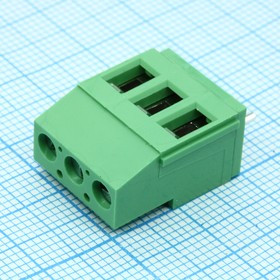DG129-5.08-03P-14-00A(H), Винтовой клеммный блок c рельефной обоймой, 3 контакта. Серия DG129-5.08 DG129-5.08-03P-14-00A(H), Винтовой клеммный блок c рельефной обоймой, 3 контакта. Серия DG129-5.08