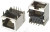 RJ45GE-C, Гнездо, RJ45, PIN: 8, экранированный, Конф: 8p8c, THT, угловой 90°